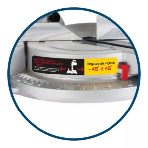 Sierra de Inglete Ingleteadora AKSI Deslizante de 10″ 1800W con Laser 197202 doble bisel industrial