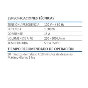 pistola de calor aksi con pantalla digital 1500 watts 190601 ferromaya quetzaltenango guatemala