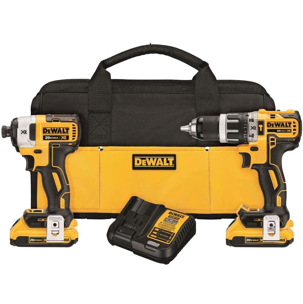Barreno Percutor Atornillador de Impacto DEWALT Inalámbrico 20V Max XR COMBO DCK287D2 1 barreno percutor rotomartillo dewalt combo dck287 atornillador de impacto