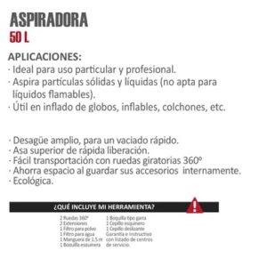 aspiradora aksi industrial de acero inoxidable 1400w ferromaya guatemala