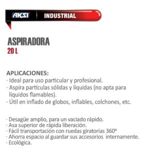 aspiradora aksi industrial de acero inoxidable 1200w ferromaya guatemala