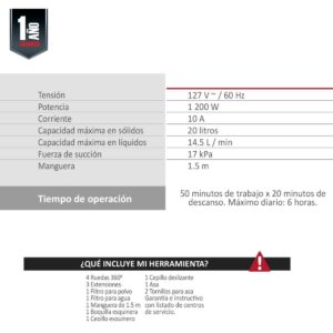 aspiradora aksi industrial de acero inoxidable 1200w ferromaya guatemala