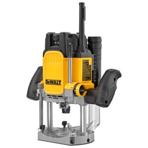 01 router rebajadora para madera dewalt industrial de 3hp de columna dwe625