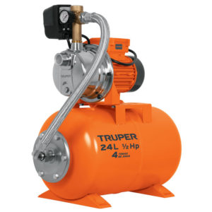 Bomba Hidroneumática TRUPER Inoxidable 0.5HP 24L 10077, bomba hidroneumatico automatica para agua truper tipo jet inoxidable inox 24 litros 0.5hp