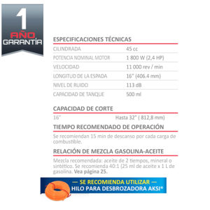 desbrozadora desmalezadora chapeadora industrial aksi 52cc a gasolina con cuchilla 190901