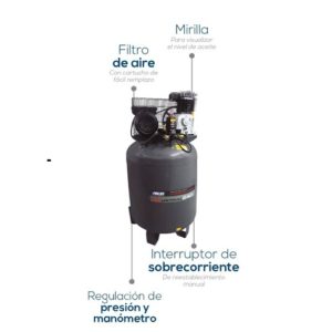 compresor de aire vertical industrial aksi 240l 4hp 197652 de faja