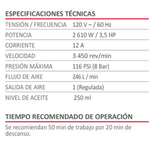 compresor de aire vertical industrial aksi 200l 3.5hp 197651 de faja