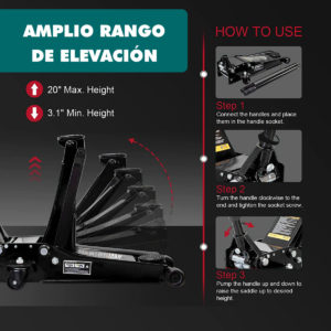 tricket de LAGARTO PERFIL BAJO DOBLE BOMBA BIG RED 3 TONELADAS TZ830026F