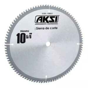 disco de sierra circular para ingleteadora o sierra de mesa corta aluminio de 80 dientes 10 pulgadas aksi corte de aluminio