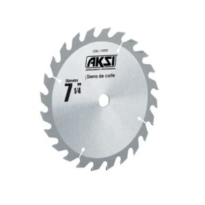 Disco para Sierra Circular AKSI Madera7-1/4" X 24T Dientes de Carburo 118502 disco para cortar madera sierra circular aksi de 24 dientes de 7-1/4 pulgadas modelo 118502
