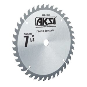 disco de sierra circular de 7-1/4 x 40 dietnes 40t aksi para madera 118503