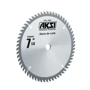 disco de sierra circular de 7-1/4 pulgadas para madera fina aksi x 60 dientes 60t118504