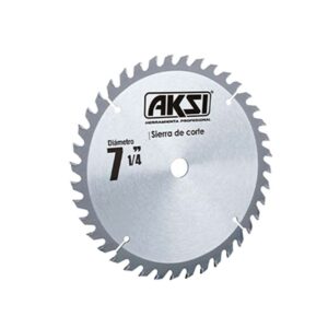 disco de sierra circular aksi para melamina laminados o contrachapados de 7-1/4 pulgadas x48 dientes 118551