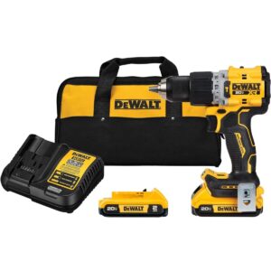 barreno taladro atornillador percutor dewalt 20v XR 2ah 2 baterias y cargador dcd805d2