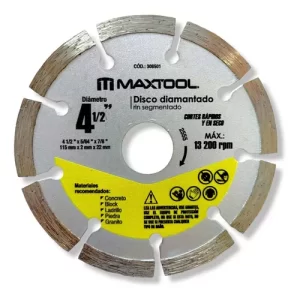 Disco Diamantado MAXTOOL Segmentado 4½"