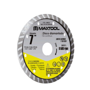 Disco Diamantado MAXTOOL Turbo 7"