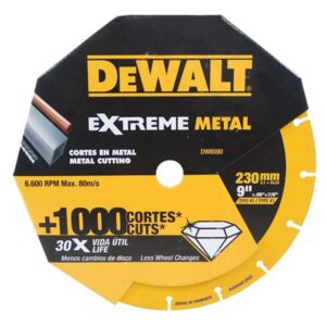 Disco Diamantado DEWALT Para Corte en Metal de 9"