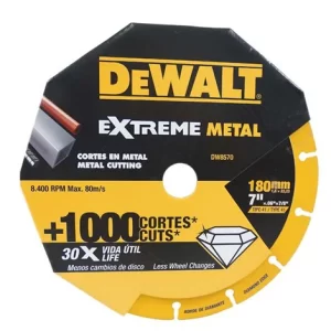 Disco Diamantado DEWALT Para Corte en Metal de 7"