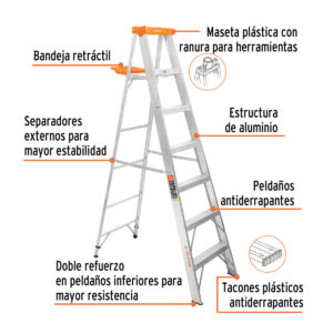 Escalera TRUPER tipo tijera tipo 2 7' 16744 ferromaya quetzaltenango guatemala