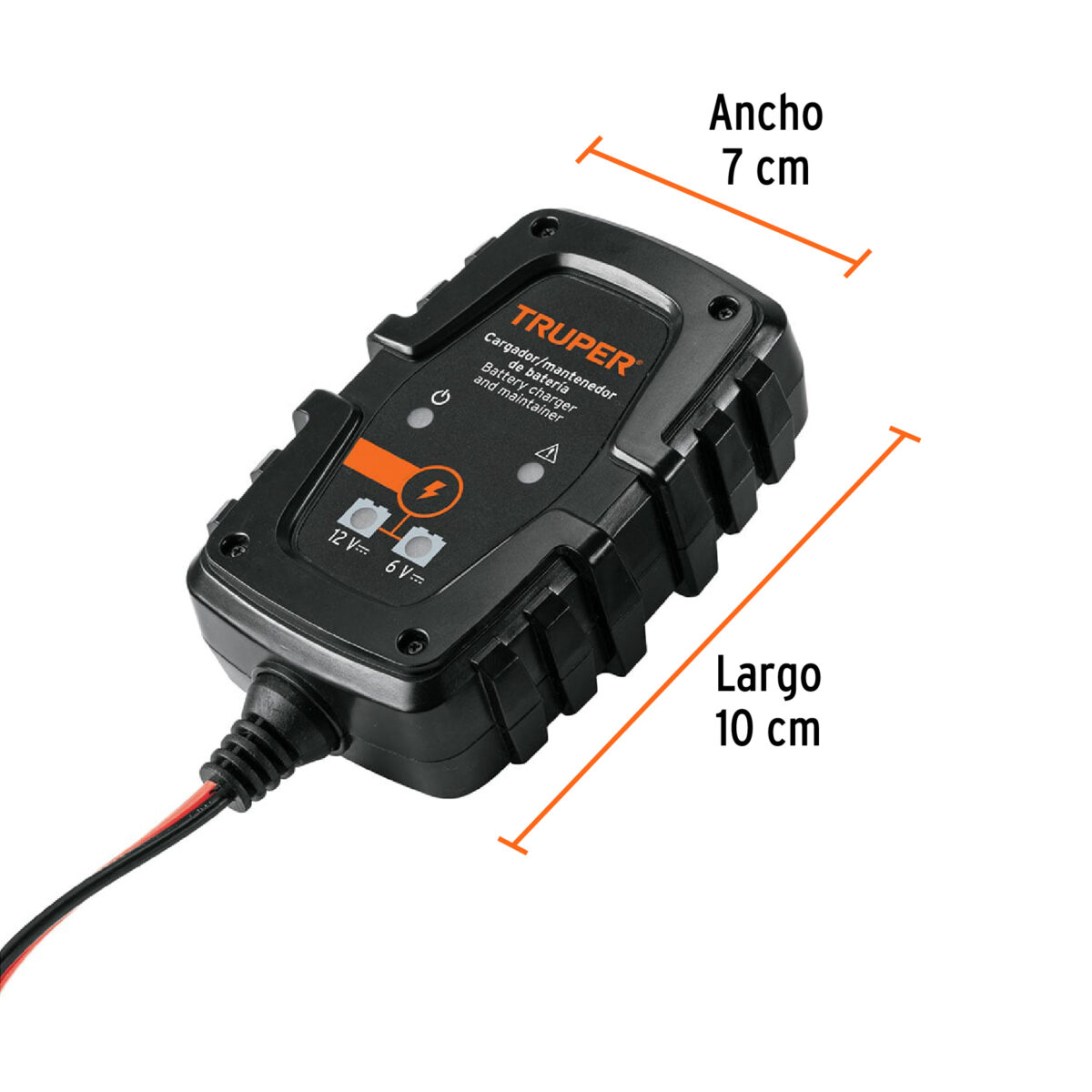 Cargador de Baterías TRUPER de 1A 12V y 6V 101610 3 Cargador de Baterías TRUPER de 1A 12V y 6V 101610 - Imagen 3