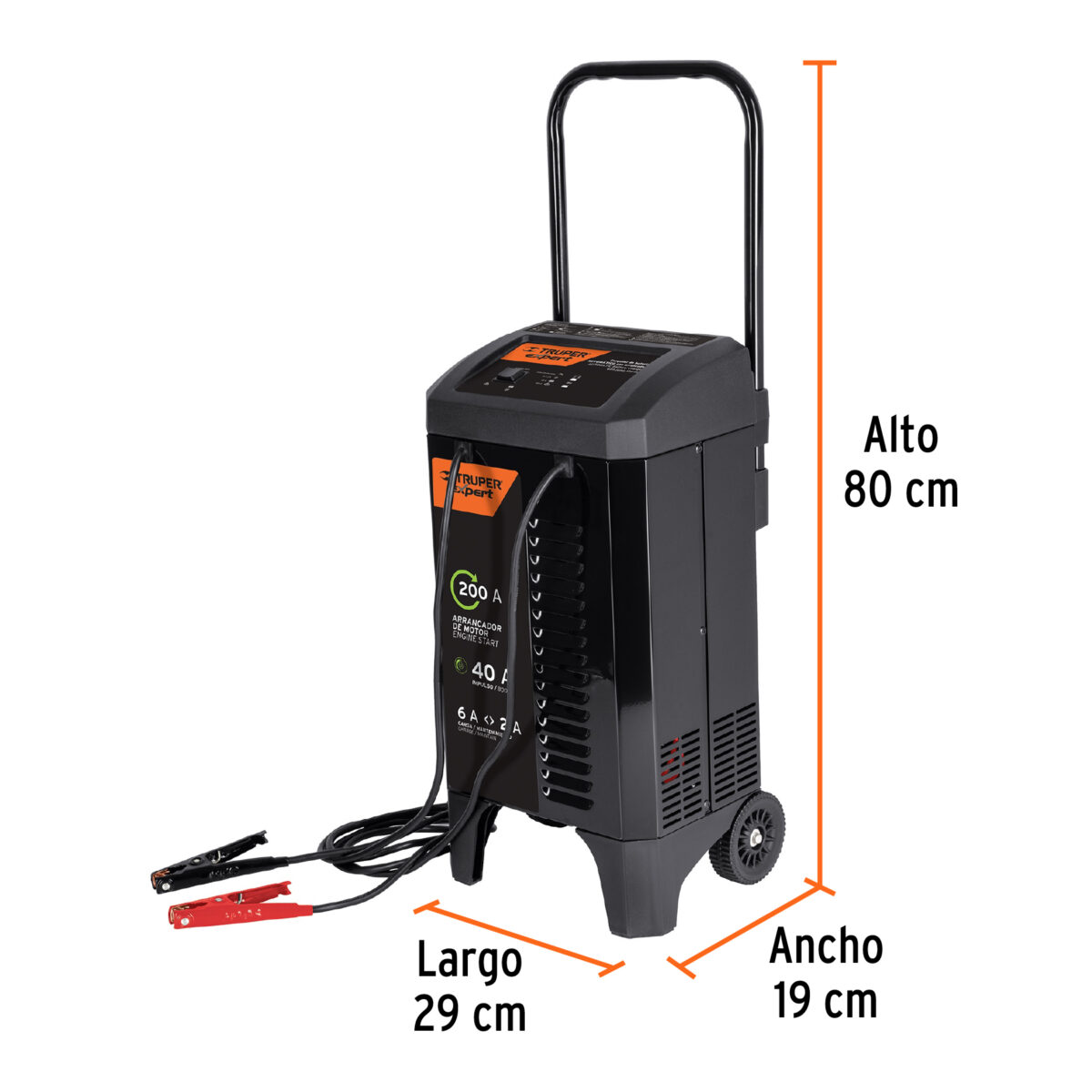 Cargador de Baterías TRUPER Expert con Arrancador 200A 12V 19589 3 cargador de baterías truper expert de 200A 12v 19589
