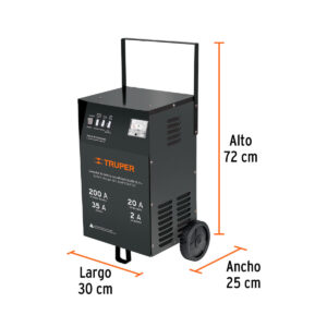 Cargador de Baterías TRUPER Expert con Arrancador 200A 12V 13029