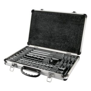 001 juego de brocas kit set de brocas cinceles puntas para concreto sds plus aksi con estuche 100491