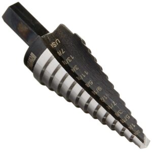 01 broca escalonada para metal aluminio cobre irwin 4 de 12 pasos 10234