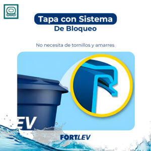 07 DEPOSITO TINACO TANQUE FORTLEV LITROS AZUL GUATEMALA PARA AGUA TAPA