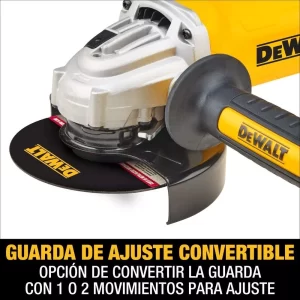 02 Pulidora amoladora dewalt de 1500w de 4-1-2 y 5 pulgadas dwe4315-b3 con dust ejection extraccion de 1polvo