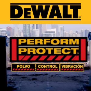 perform protect dewalt sistemas de proteccion extraccion de polvo, anti kickback, embrague automatico