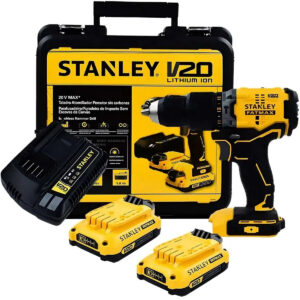 01 barreno inalambrico stanley 20v con percutor taladro atornillador brushless SBD715C2K-B3