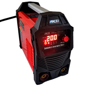 01 soldadora electrica inverter aksi de 200 amperios profesional