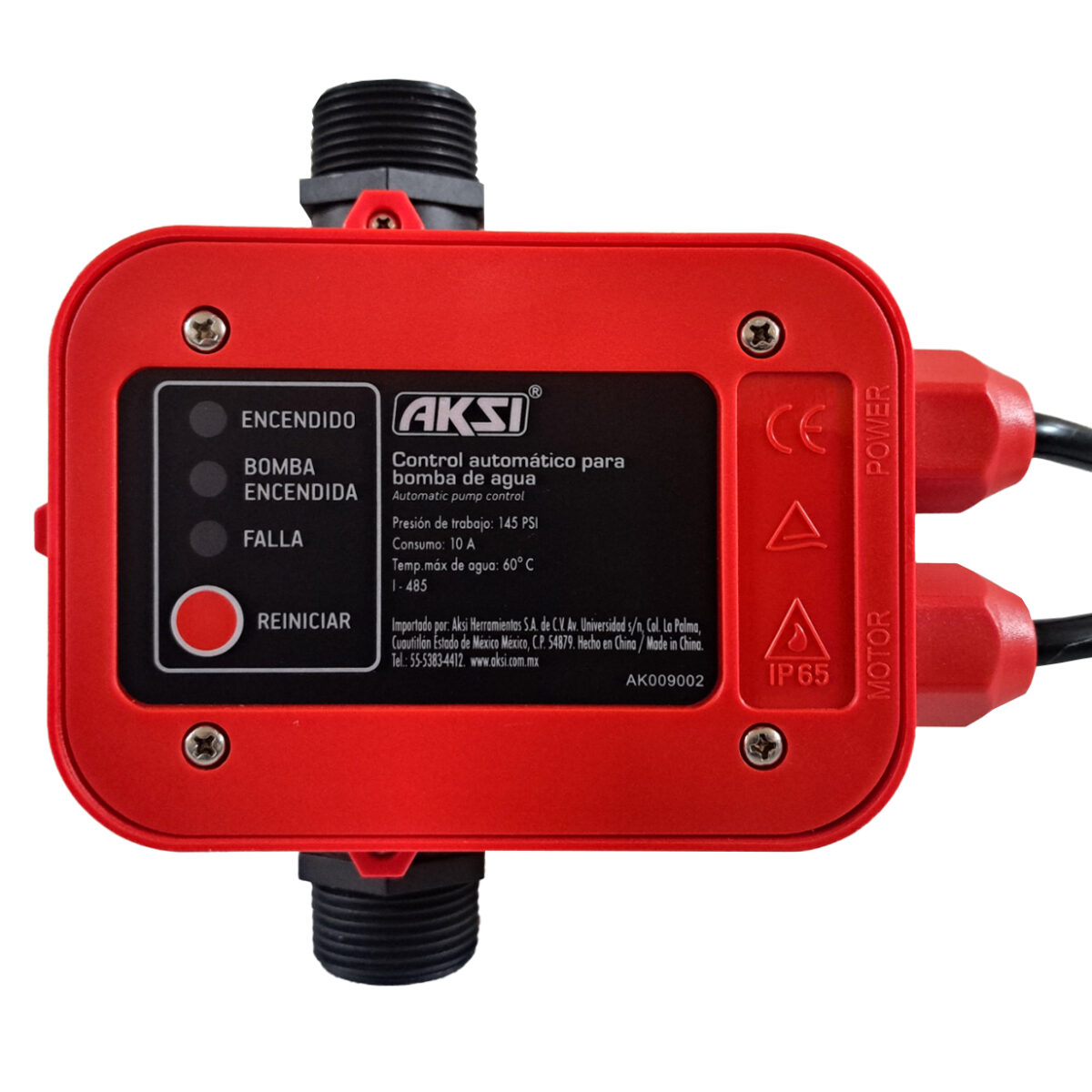 Control Electrónico para Bomba Presurizador AKSI de Presión 110V 191372 2 02 control de presion para bomba presurizadora presurizador de agua aksi automatico