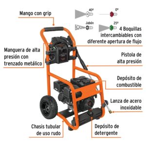 02 hidrolavadora truper a gasolina 2800 psi 5hp profesional 12908