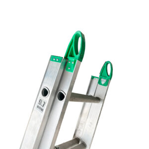 02 escalera de extension cruprum de 32 pies aluminio tipo III extensible extendible crop