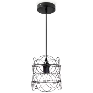 125181 lampara colgante decorativa colgante aksi infiniti negro perlado multiposicion tipo canasta 07