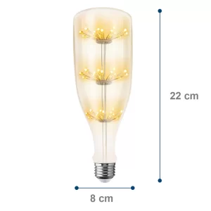 foco vintage led aksi decorativo luz calida dimeable estilo botella para decoración regulable 122142 02