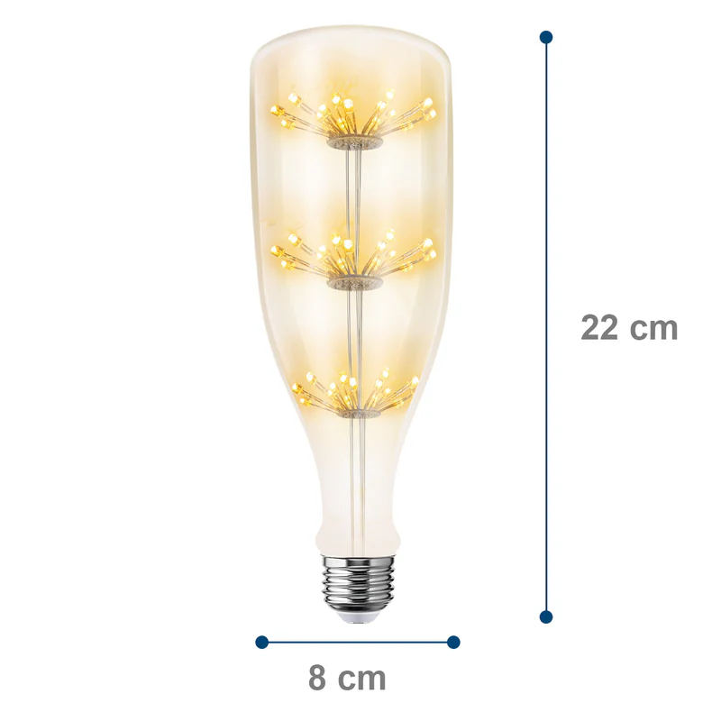 foco vintage led aksi decorativo luz calida dimeable estilo botella para decoración regulable 122142 02