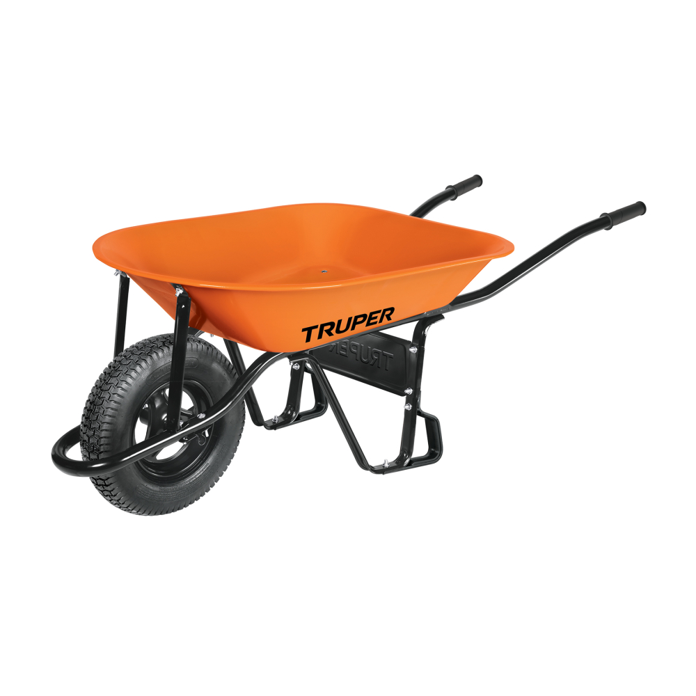 Carreta TRUPER 4.5 ft³ con Llanta Neumática Reforzada y bastidor tubular 11740 1 Carreta Truper, Carretilla de carga truper, Herramientas pesadas, Construcción, Jardinería, Agricultura, Transporte de materiales, Alta durabilidad, Llanta neumática, carreta truper Capacidad 580 kg