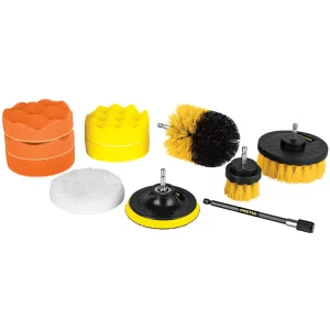 01 juego cepillos para limpieza y pulido pretul multiusos uso en barreno taladro zanco hexagonal de 1-4 27190