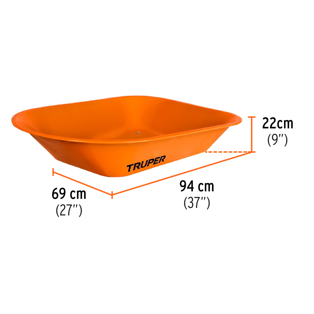 Carreta TRUPER 4.5 ft³ con Llanta Neumática Reforzada y bastidor tubular 11740 2 Carreta Truper, Carretilla de carga truper, Herramientas pesadas, Construcción, Jardinería, Agricultura, Transporte de materiales, Alta durabilidad, Llanta neumática, carreta truper Capacidad 580 kg Ferromaya Guatemala