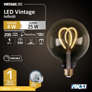 02 foco led estilo vintage decorativo luz calida aksi estilo retro infiniti 122114