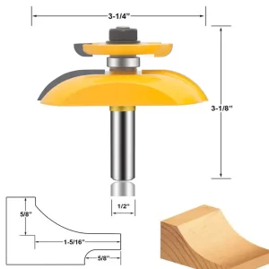 02 juego de cuchillas para fabricar puertas juego de 3 piezas union y panel riel hacer puertas con router rauter o trompo 4390317