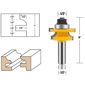 04 juego de cuchillas para fabricar puertas juego de 3 piezas union y panel riel hacer puertas con router rauter o trompo 4390317