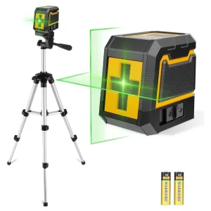 Nivelador Laser Líneas Cruzadas Verdes Autonivelante con Trípode, Nivel láser, Láser verde, Nivel de construcción, Autonivelante, Alineación profesional, Nivel de azulejos, Construcción y remodelación
