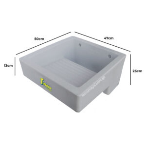 Lavadero plastico empotrable talishte para pared gris, lavadero empotrable, lavadero para pared, lavadero de plástico, lavadero empotrable gris, lavadero fácil instalación, lavadero duradero, guatemala