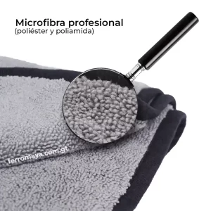 Toalla de Microfibra CarrOk 90x60 cm, toalla de microfibra, toalla automotriz, accesorios para car wash, toalla de secado rápido, toalla para secar autos, detailing automotriz, paño absorbente, limpieza de autos, accesorios automotrices, toalla grande