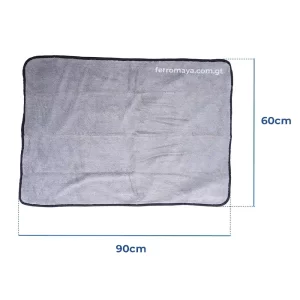 Toalla de Microfibra CarrOk 90x60 cm, toalla de microfibra, toalla automotriz, accesorios para car wash, toalla de secado rápido, toalla para secar autos, detailing automotriz, paño absorbente, limpieza de autos, accesorios automotrices, toalla grande