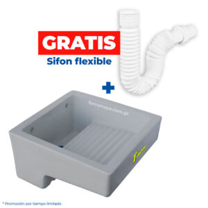 Tienda en Línea 18 Lavadero plastico empotrable talishte para pared gris, lavadero empotrable, lavadero para pared, lavadero de plástico, lavadero empotrable gris, lavadero fácil instalación, lavadero duradero, guatemala